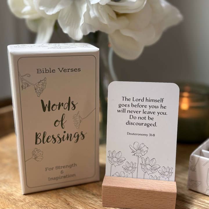 Sent Paper Co. - Wholesale Religious Card - Bible Verse Cards - Words of Blessings - Set of 60 Cards4
