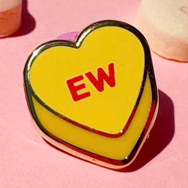 Pin de Esmalte Coração de Conversa EW Candy por atacado de Painting With James