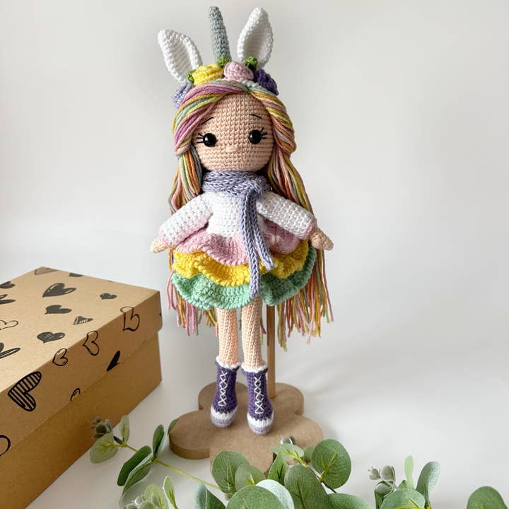 Unicorn Doll for wholesale by THE CROCHET DOLLS LIMITED