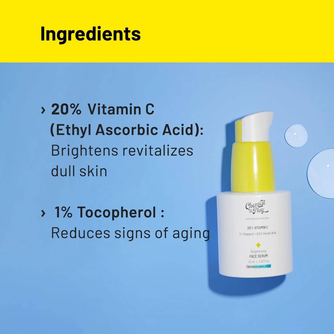 Innovist – Soro facial por atacado – Chemist at Play 20% Soro de Vitamina C com Ceramidas e Ácido1