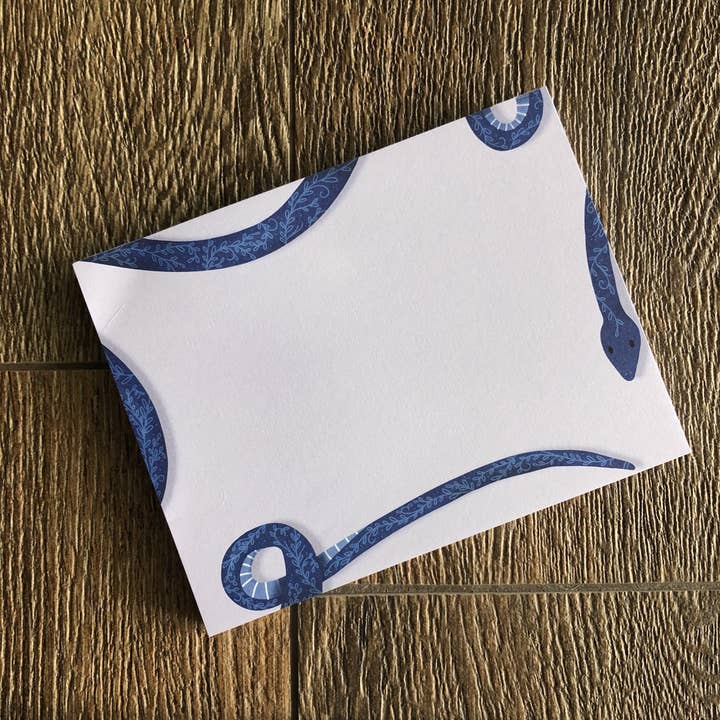 Sneaky Snake Notepad, todo list, desk blotter, scratch pad for wholesale by Cheek and Pen Paper Co