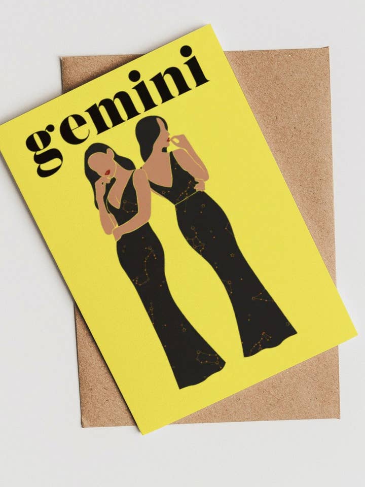 Gemini Notkort - Individuellt kort för wholesale av Lolita K Studio