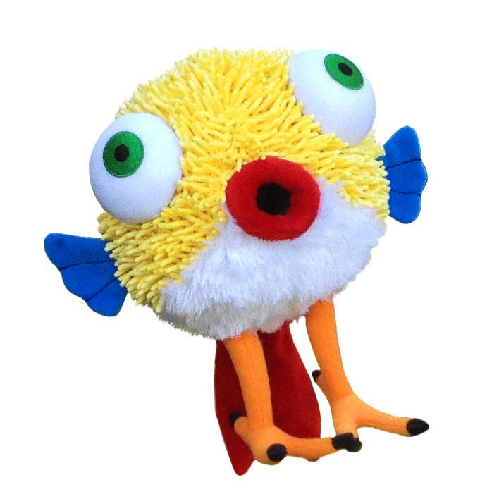 Mutasia - Vente Peluche – enfant et bébé - Peluche Pudgie (Pufferfish-Perruche)