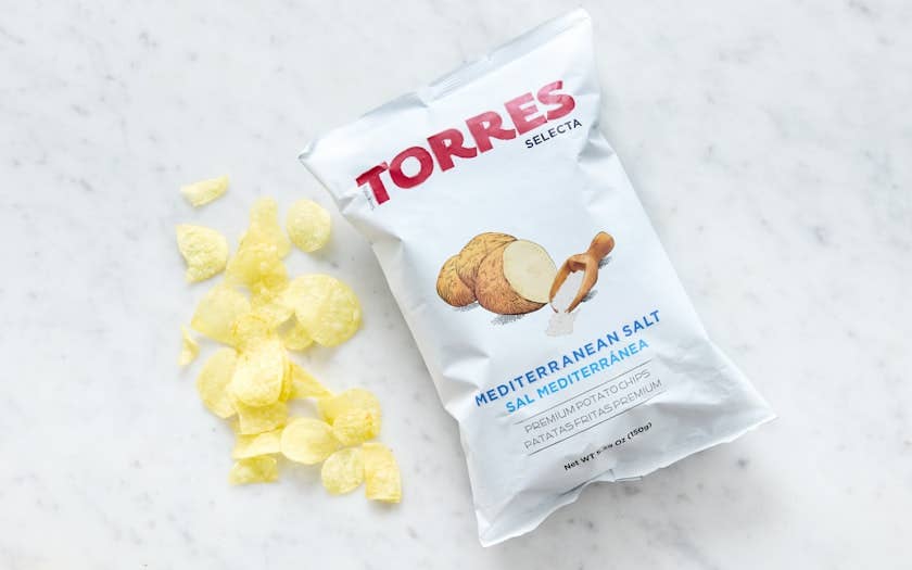 Gourmet Food Solutions, Inc. - Vente Chips - Sel de mer Méditerranée, Chips de pommes de terre Torres 50g | PETIT SACHET2
