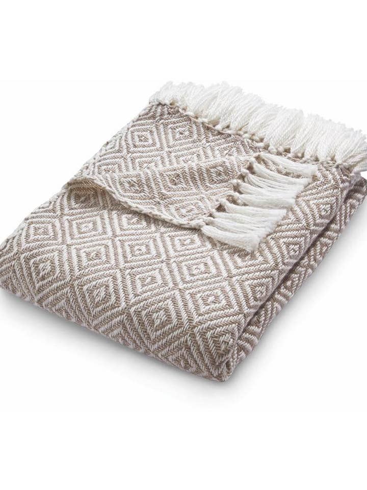 Manta de Diamante Tejida Natural para venta al por mayor de THE RUGS