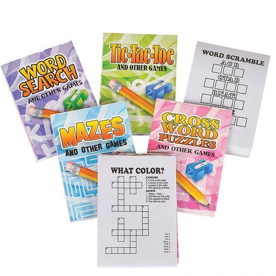 MINI ACTIVITY BOOKS 2" X 3" LLB kids toys for wholesale by La Luna Bella - Toys
