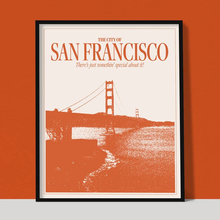 san francisco art print for wholesale by Gab Art & Design