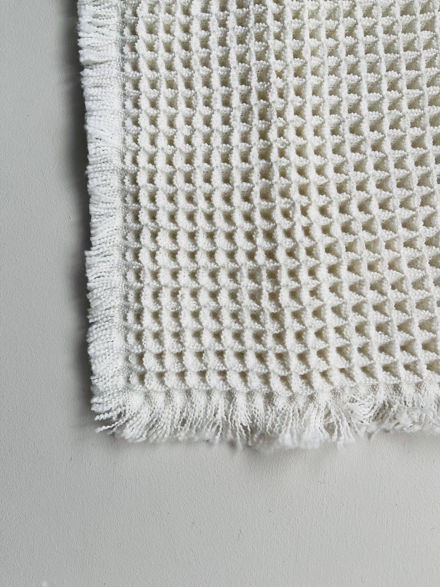 Mama and Tochter - Vente Tapis de bain - Tapis de bain antidérapant en microfibre gaufrée - Blanc2