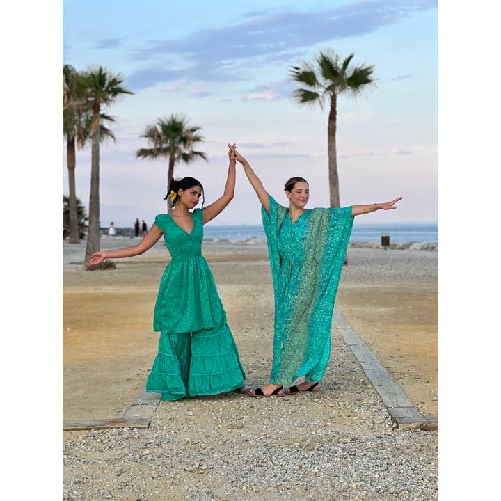 Kinomy - Wholesale Kaftan - Women's - caftans in cold silk - Pack of 10 Assorted4