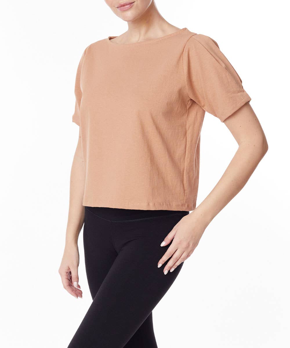 Fabina - Wholesale Blouse - Women's - Heavy Cotton Puff Sleeve Top4