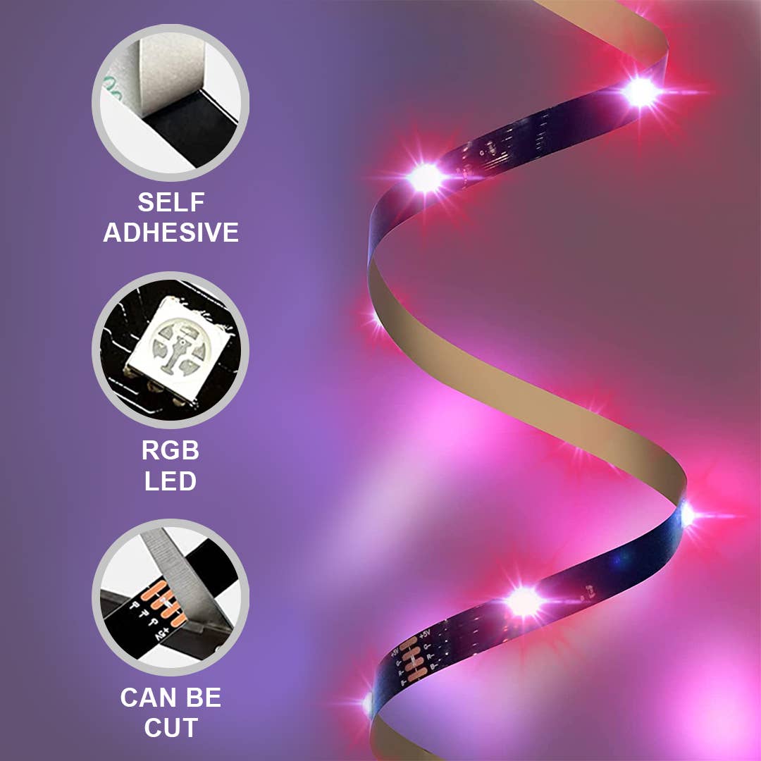 Mtistanbul LTD – wholesale Ljusslinga – 2 PCS LED-remsljus 2x5m, RGB-ljusremsa med fjärrkontroll3