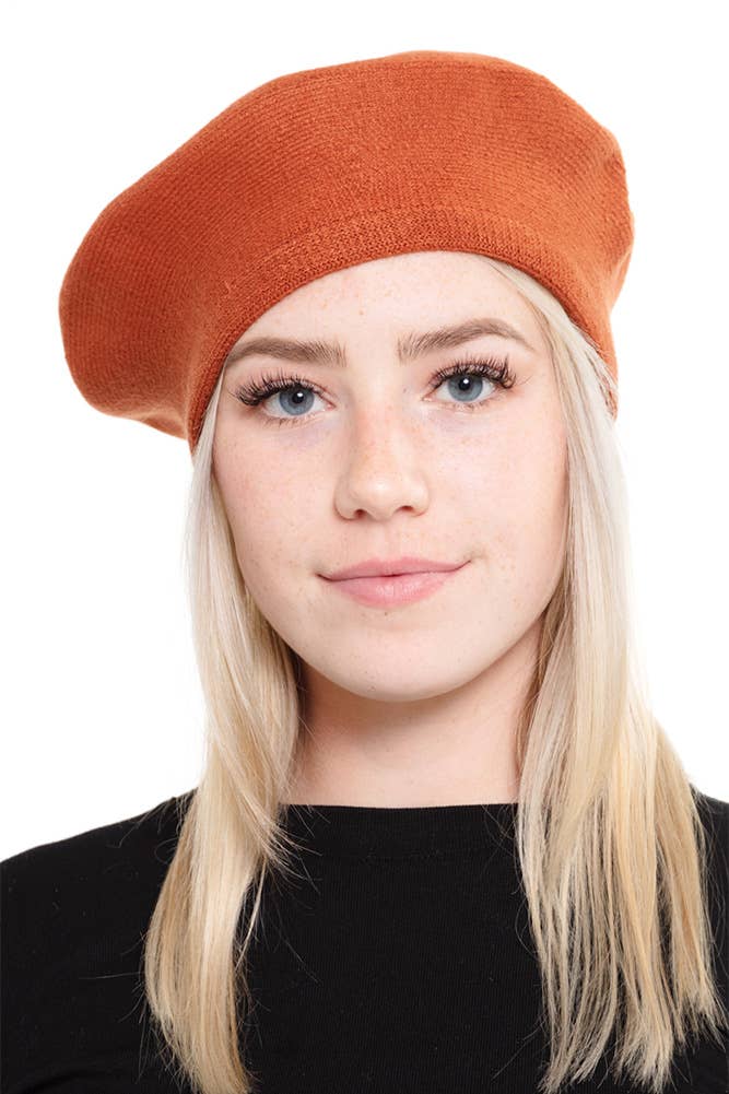 Hana – wholesale Beret – Women's – Stretchy Solid Color Beret31