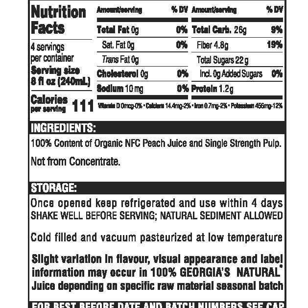 Michka Foods LLC. - Wholesale Fruit Juice - Organic Cold Pressed Peach Juice