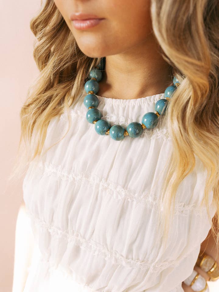 Colar Letty com Contas em Destaque por atacado de BELJOY