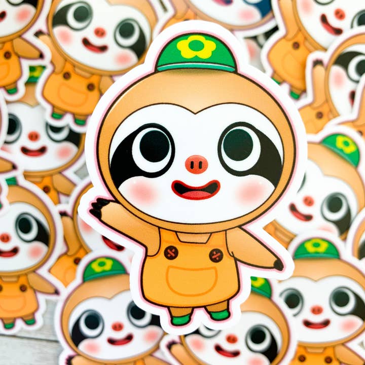 Adhesivo de vinilo Leif Animal Crossing, New Horizons, ACNH, resistente al agua para venta al por mayor de Trash Goblin