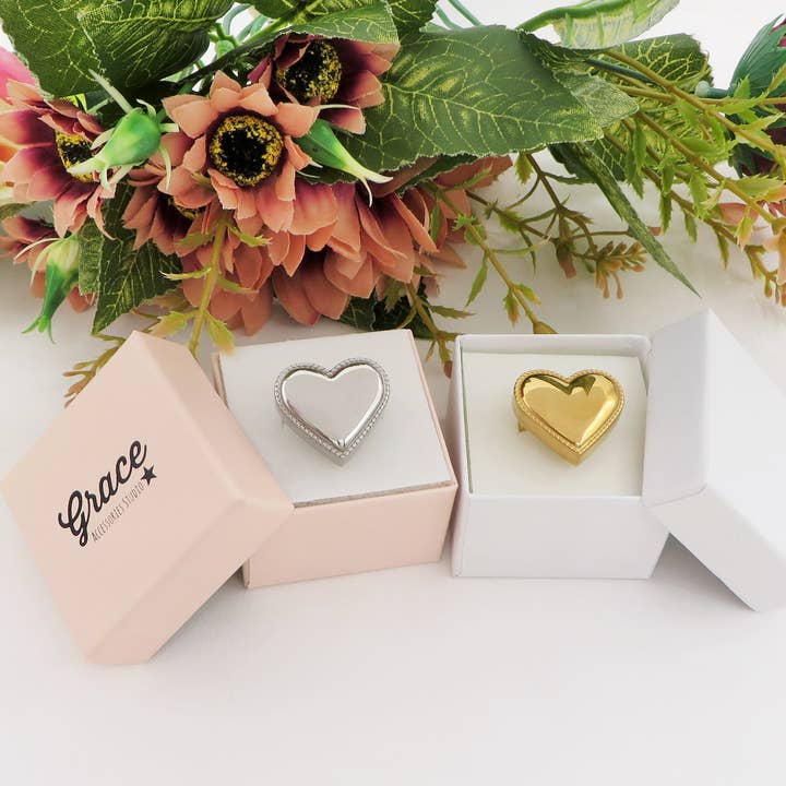 BIG LOVE RING ~ Anello cuore bombè regolabile in ACCIAIO INOSSIDABILE and other Purchase Wholesale gioielli 925. Free Returns & Net 60 Terms on Faire trending on Faire.