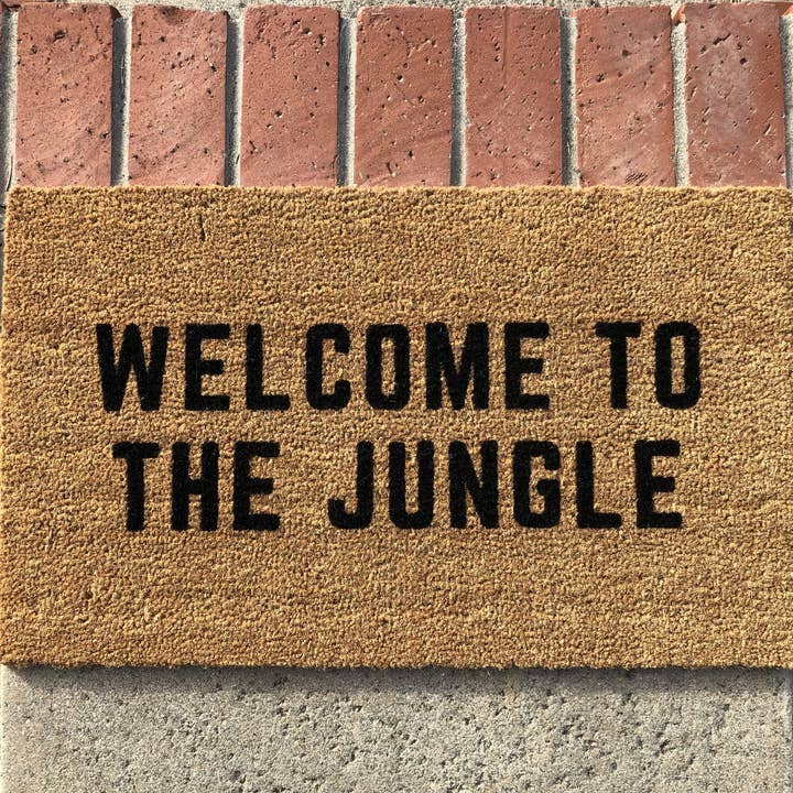 Nickel Designs Doormats - Wholesale Door Mat - Welcome To The Jungle Funny Family Doormat
