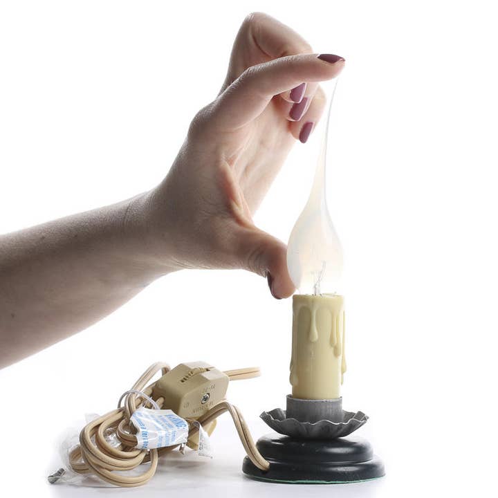 Factory Direct Craft - Vendita all'ingrosso Lampada da scrivania/d'accento - Lampada a candela di benvenuto elettrica primitiva3