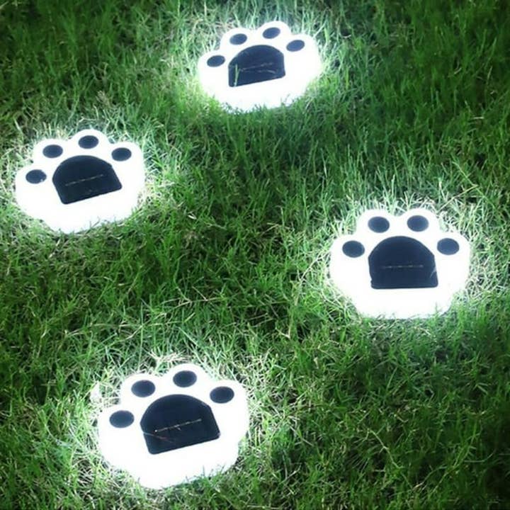 Kiyo Home - Wholesale Outdoor/Lawn Light - Solar Paw Lights 8-Piece Set6