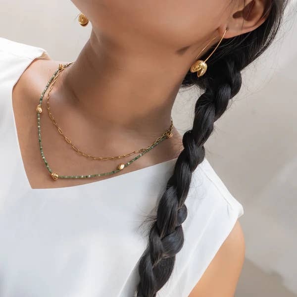 This is Eden - Wholesale Jewellery set - Garden of Eden Necklace Set - Gold8