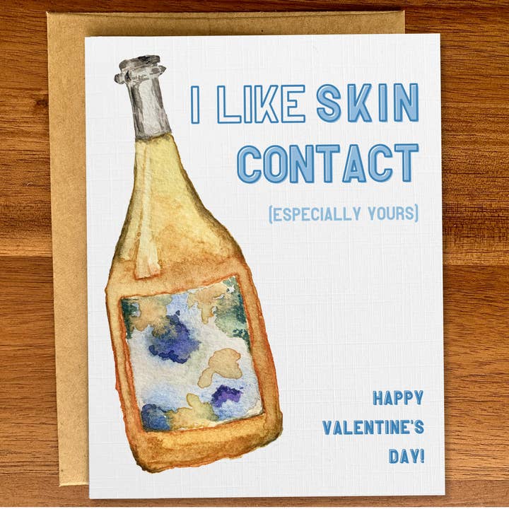 Pink Hill Press - Wholesale Valentine's Day Card - Wine pun Valentine's Day card, Funny card for wine lover, A2