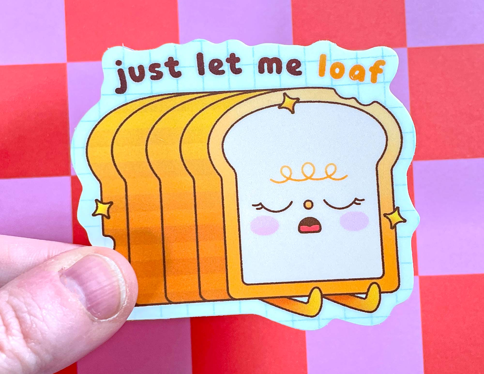 Kidnichols - Vente Autocollant - Autocollant en vinyle mat Let Me Loaf | Autocollant Lazy Day |2