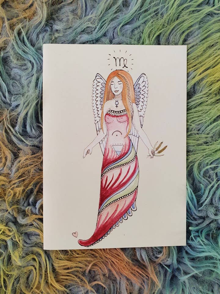 Virgo - Zodiac Card for wholesale by MOONFACE