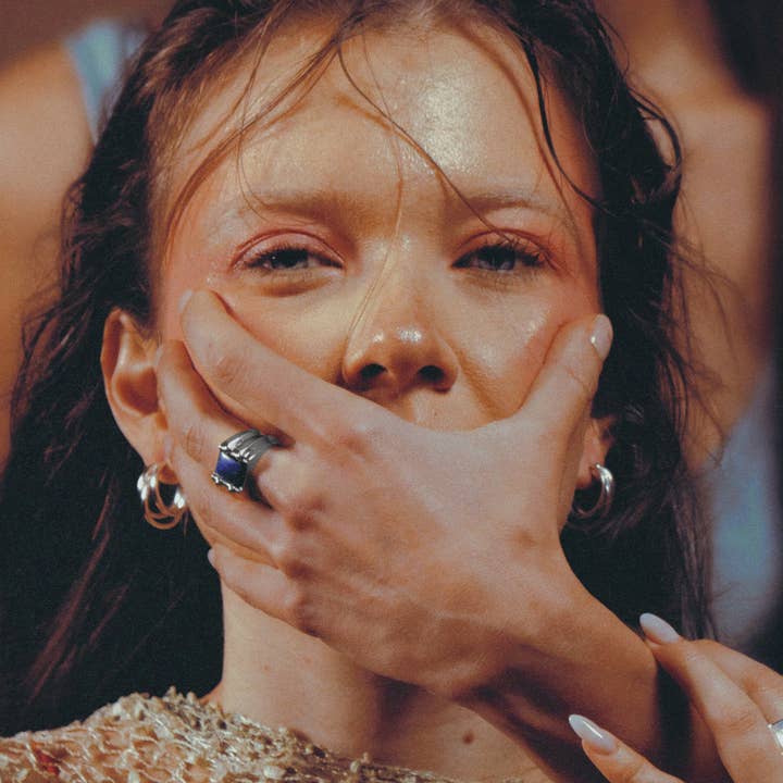 MONA KNIGHT RING STERLING SILVER & BLUE LAPIS LAZULI for wholesale by Jade Venturi