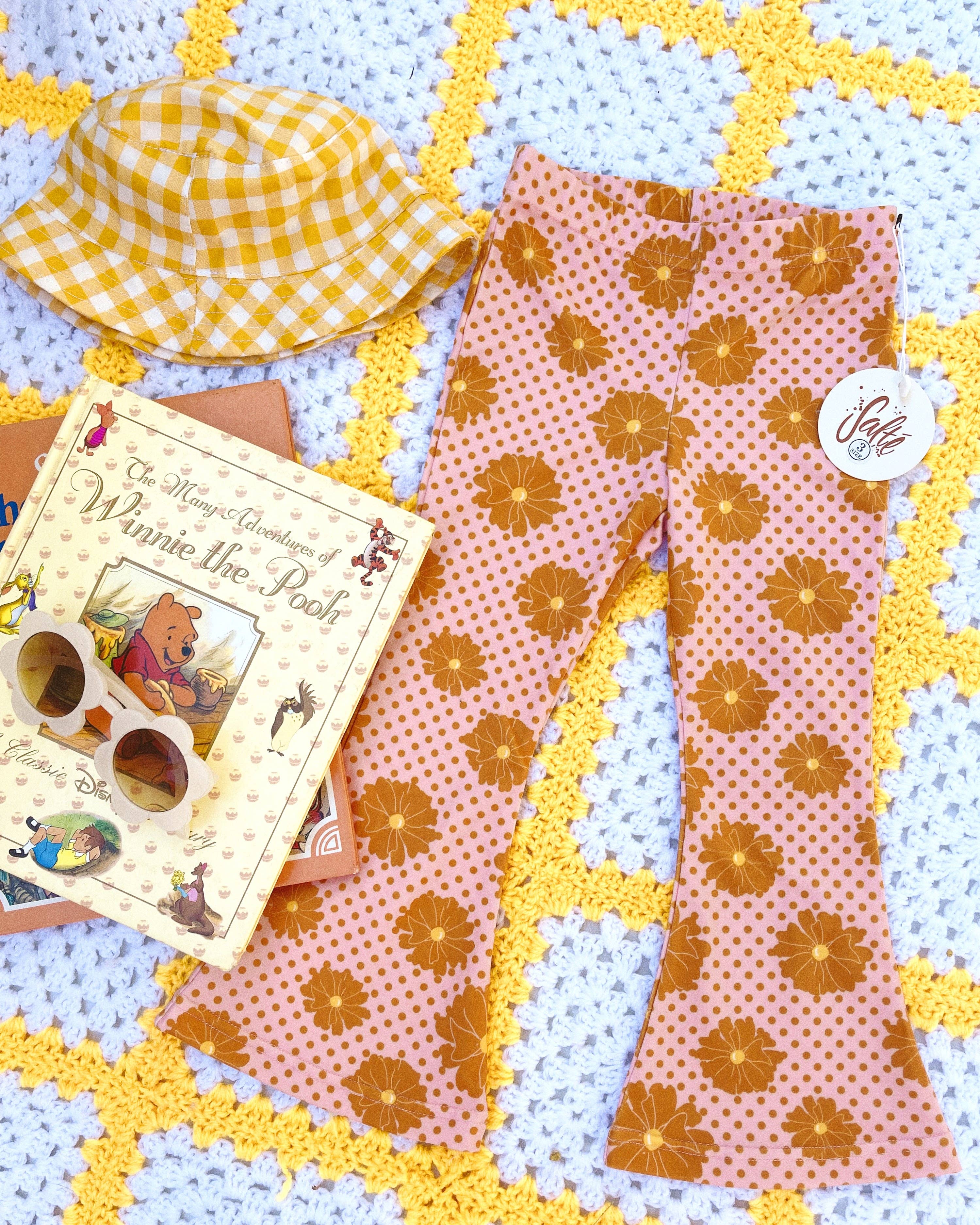 Salté Designs - Wholesale Pants - Kids - Mini Frankie Flares ~ Pink Moon6