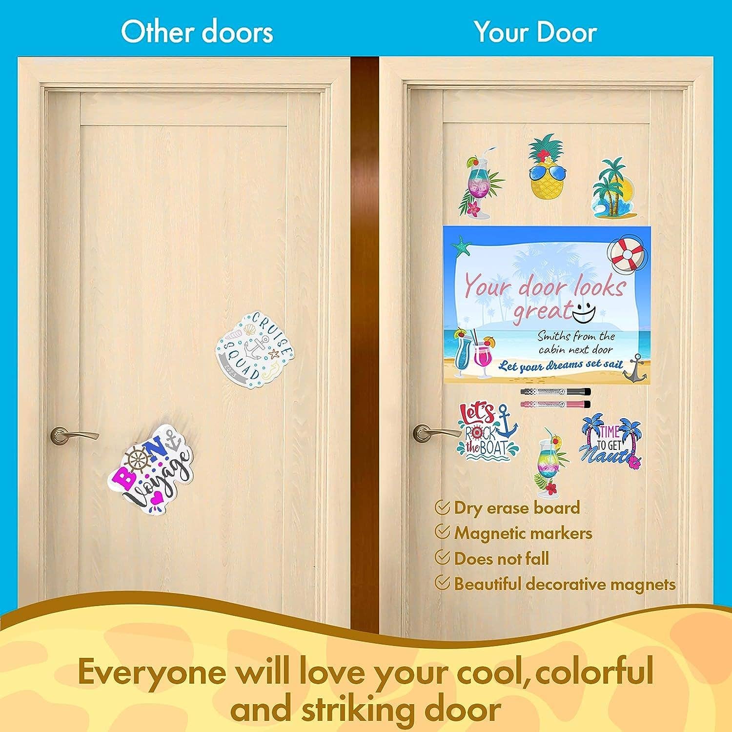 First Choice Buying – wholesale Magnet – Crazy Cruise Door Decorations Magnetic 10-Piece Set3