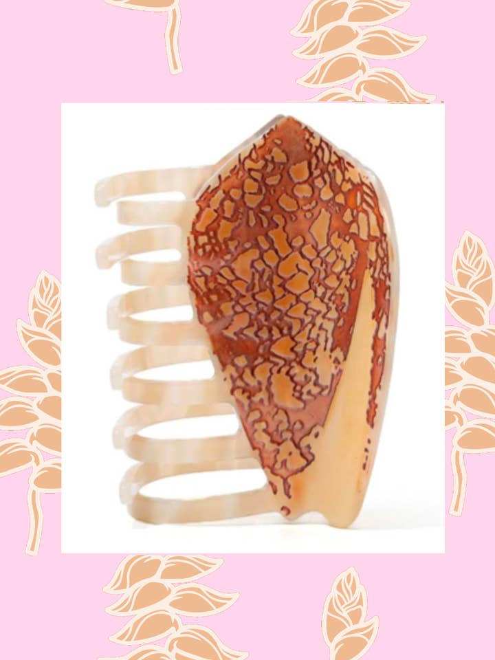 Textile Cone Shell Hair Claw Clip for wholesale by The Coconut Collective