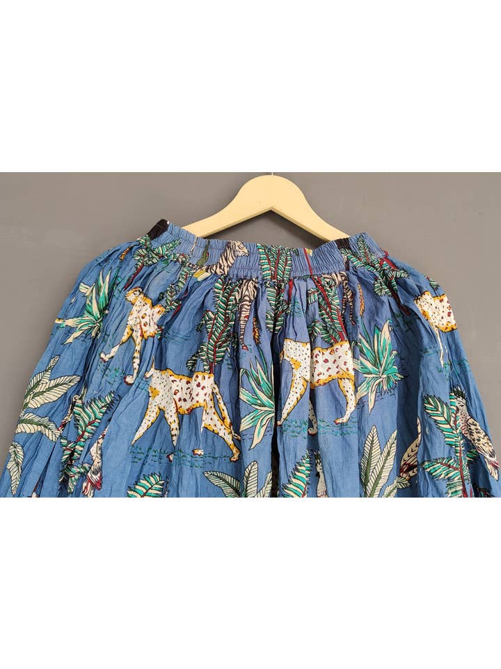 Bhawana Handicrafts - Wholesale Skirt - Women's - Indian Cotton Block Print Handmade Bohemian Floral Skirt2