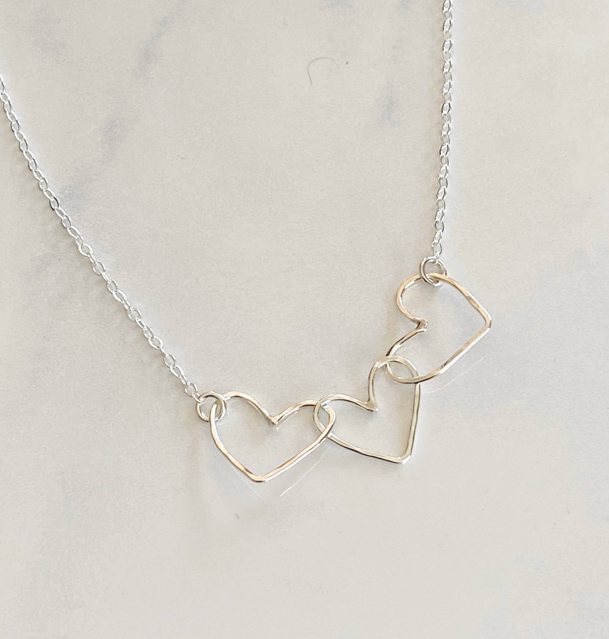 Bonnie Boardman Jewelry - Wholesale Pendant/Charm Necklace - Triple interlocking heart necklace2