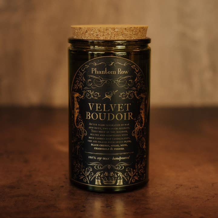 Phantom Row - Wholesale Jar/Filled Candle - Velvet Boudoir | Soy Wax Jar Candle