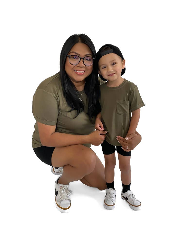 Remi + Rae Co. - Wholesale T-Shirt - Kids - BAMBOO POCKET TEE - PINE11