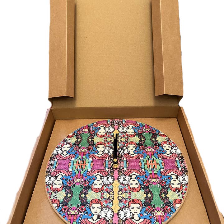 FunkyAdi - Wholesale Wall Clock - Printed Wooden Clocks15