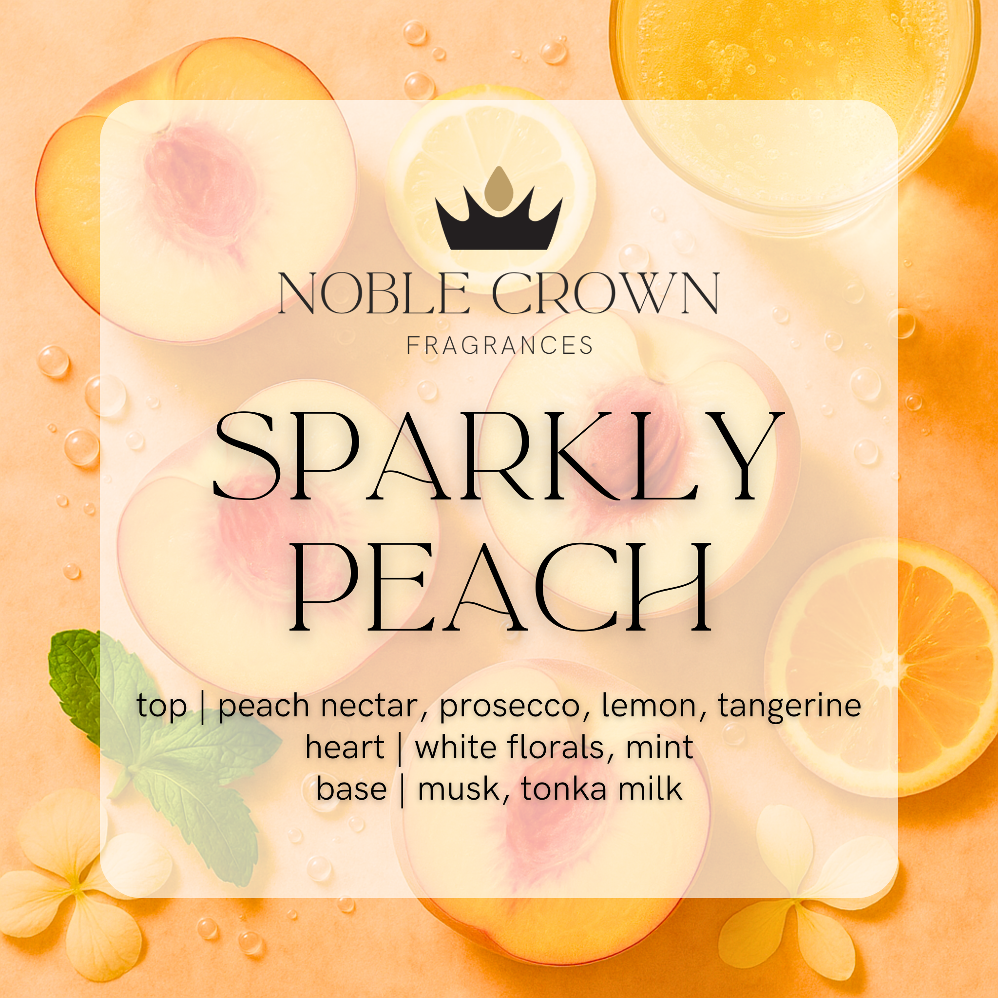 Noble Crown Fragrances - Wholesale Face & Body Mist/Water - Sparkly Peach Body Mist3