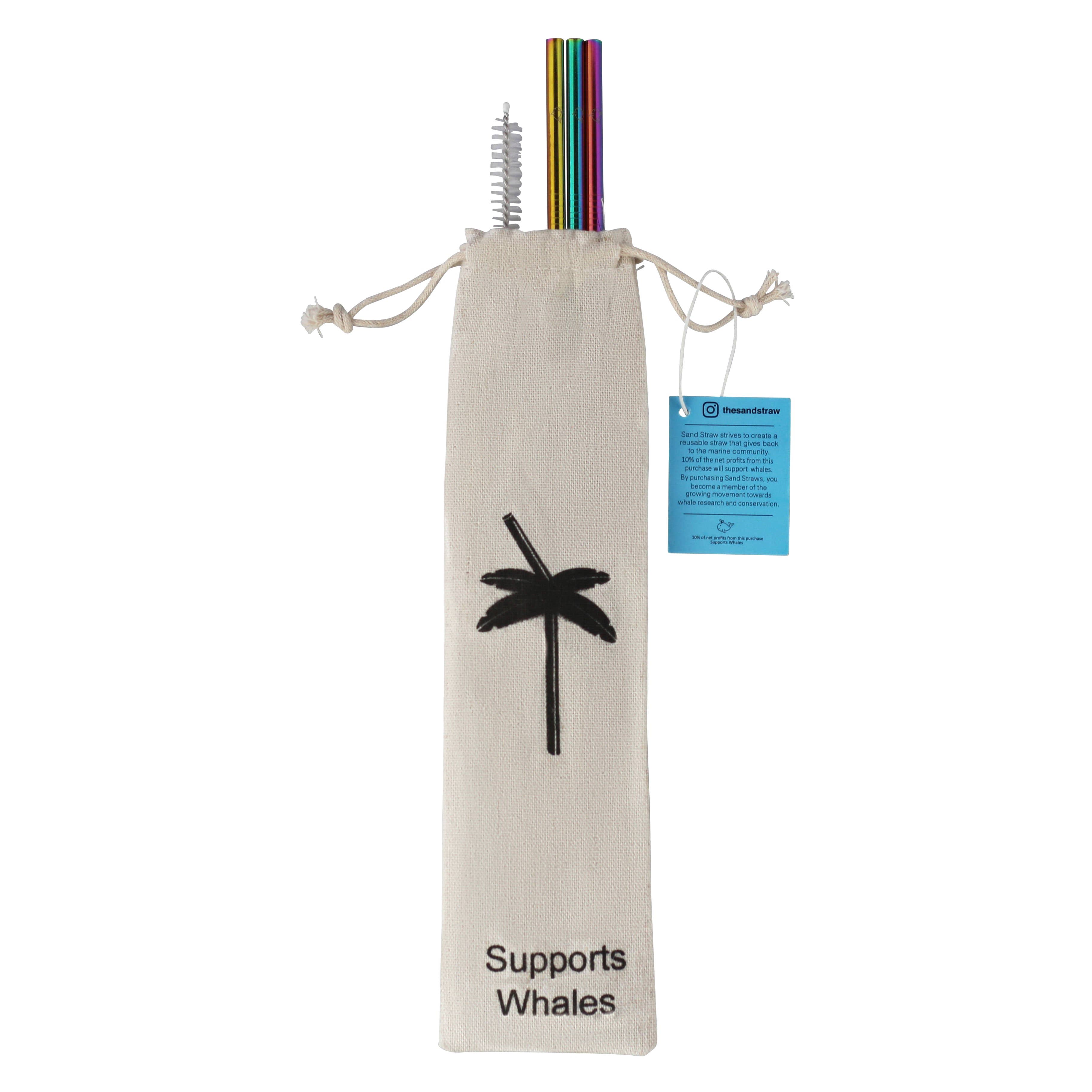 Sand Straw – wholesale Drinking straw – Rainbow Whale Non-Collapsible Straws1