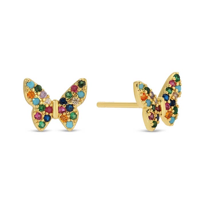 Splendid Iris - Wholesale Jewelry Set - Butterfly Velvet Stud Gift Set5