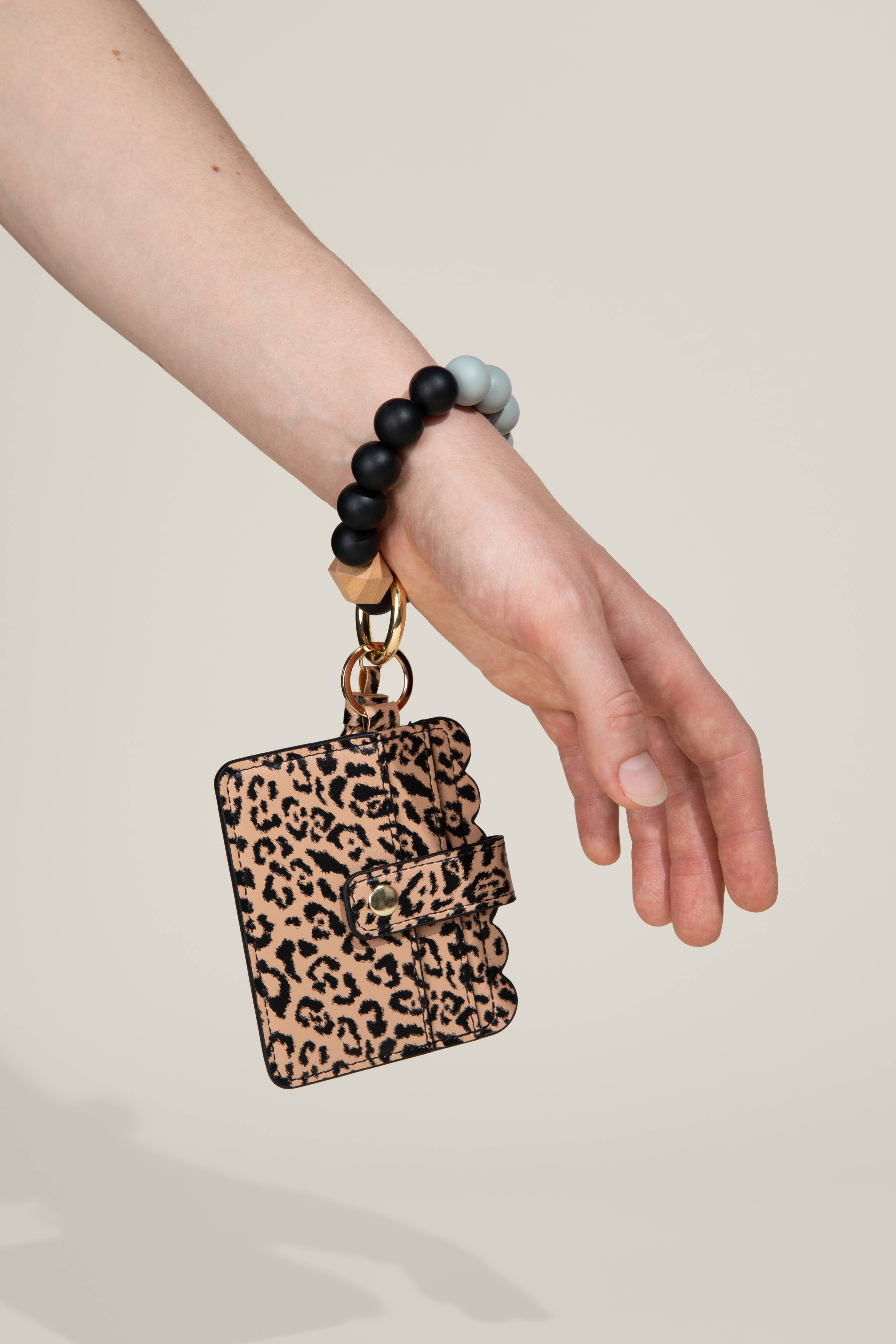 Sparkle Being - Wholesale Wristlet - Silicone Wristlet Wallet Keychain - Cute Card Holder (Jane)6