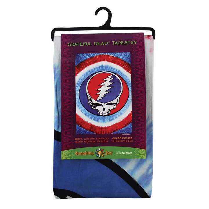 Sunshine Joy - Venta al por mayor Tapices/telas - Tapices patrióticos Stealie teñidos con corbata Grateful Dead1