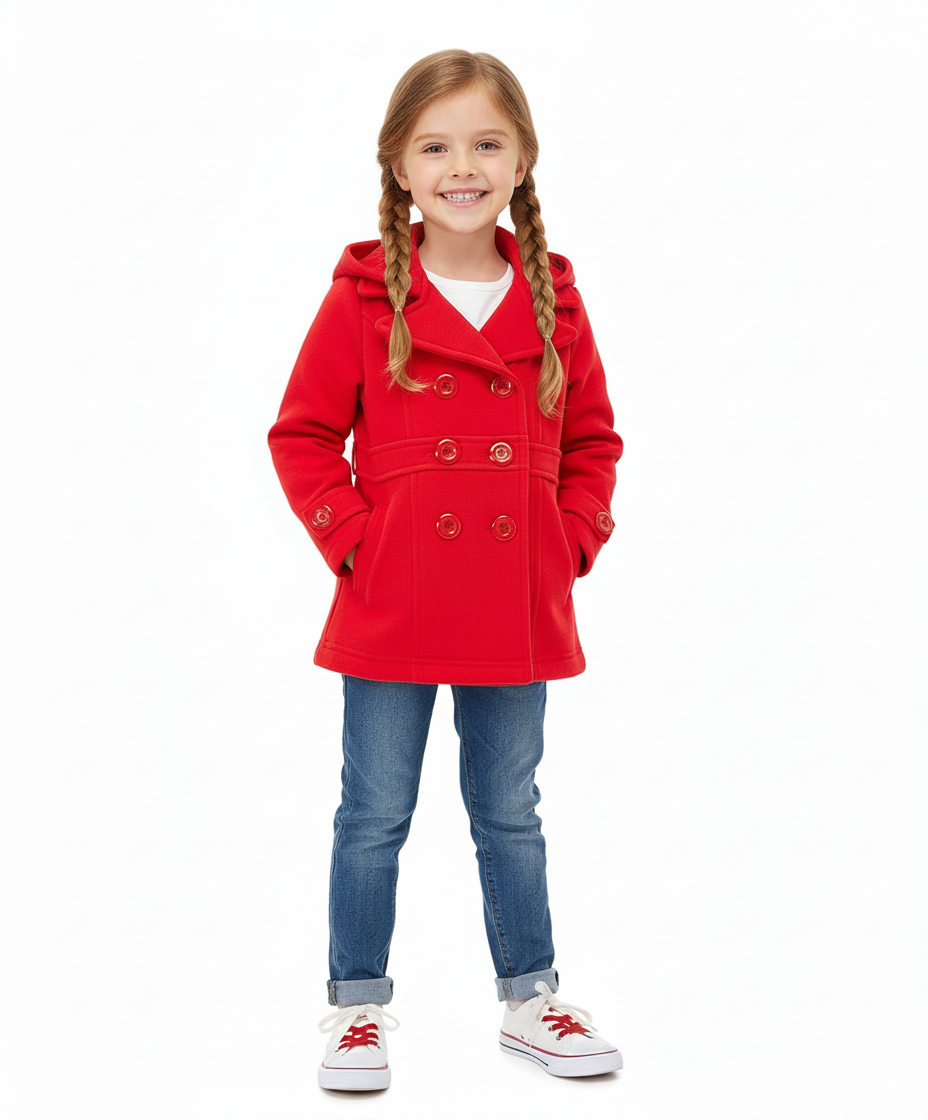 Unik – wholesale Kappa - Barn – Unik Flickors Fleecejacka med Huva 2-47