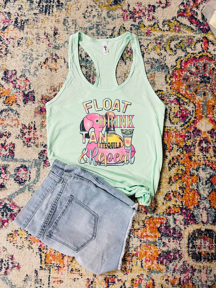 Float Drink Tank Repeat for wholesale by Sweet Southern Wholesale