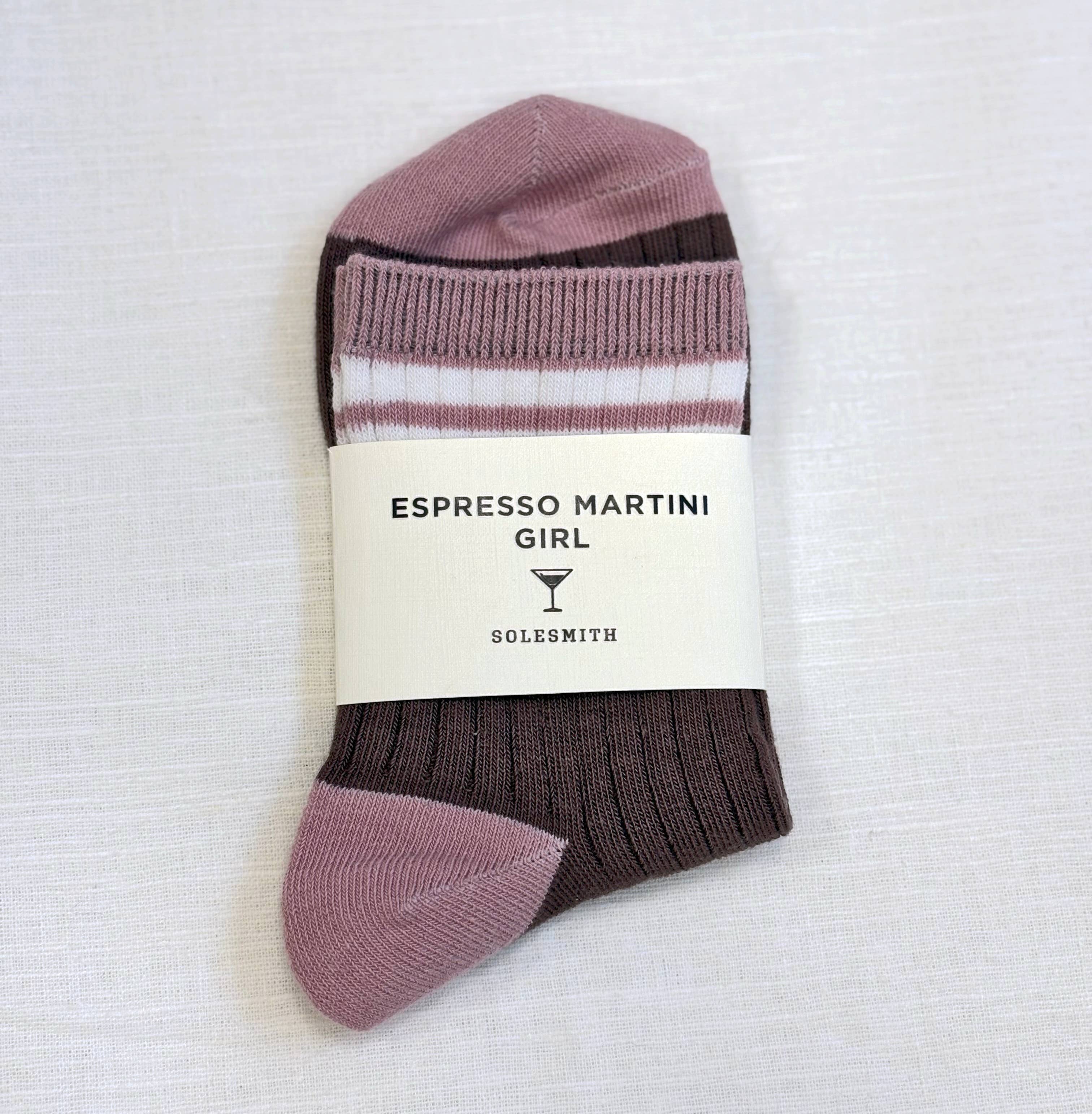 Solesmith - Wholesale Socks - Women's - Espresso Martini Girl Quarter Length Cotton Socks