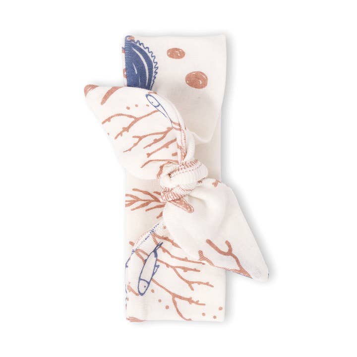 Fascia per capelli da bambina in cotone Coral Reef per la vendita all'ingrosso da parte di Tesa Babe