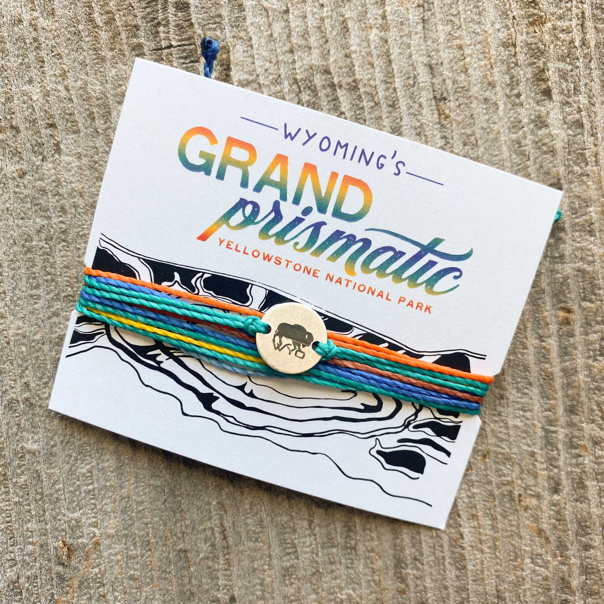 Fly Fish Wyoming - Wholesale Charm/Dangle Bracelet - Yellowstone's Grand Prismatic Bracelet1