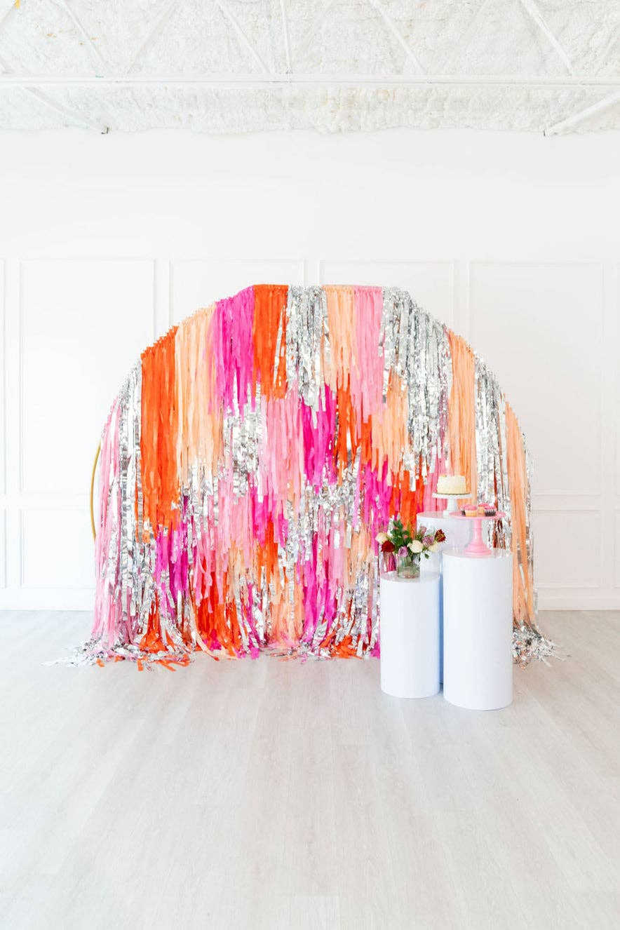 Oh My Darling Party Co - Wholesale Photography Backdrop - Disco Dreamin' Semi Circle Fringe Backdrop