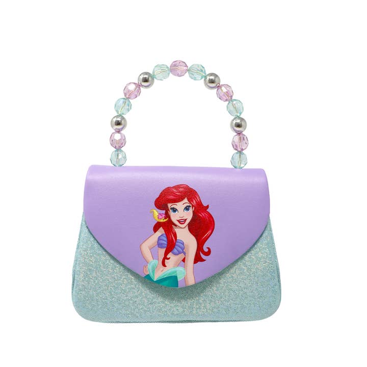 Pink Poppy - Wholesale Shoulder Bag - Kids - Disney Princess Ariel Mermaid Print Handbag - (Pack Size: 2)