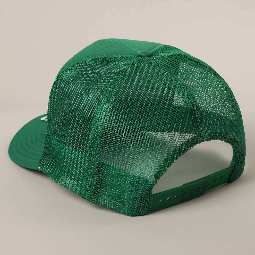 Fashion City – wholesale Trucker hat – Unisex – Salty Text Printed Mesh Back Foam Trucker Hat7