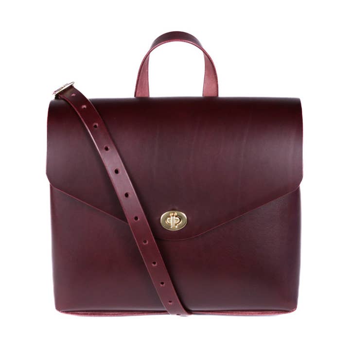 Sacoche Bridge : Bordeaux pour la vente par LOUISE GOODS